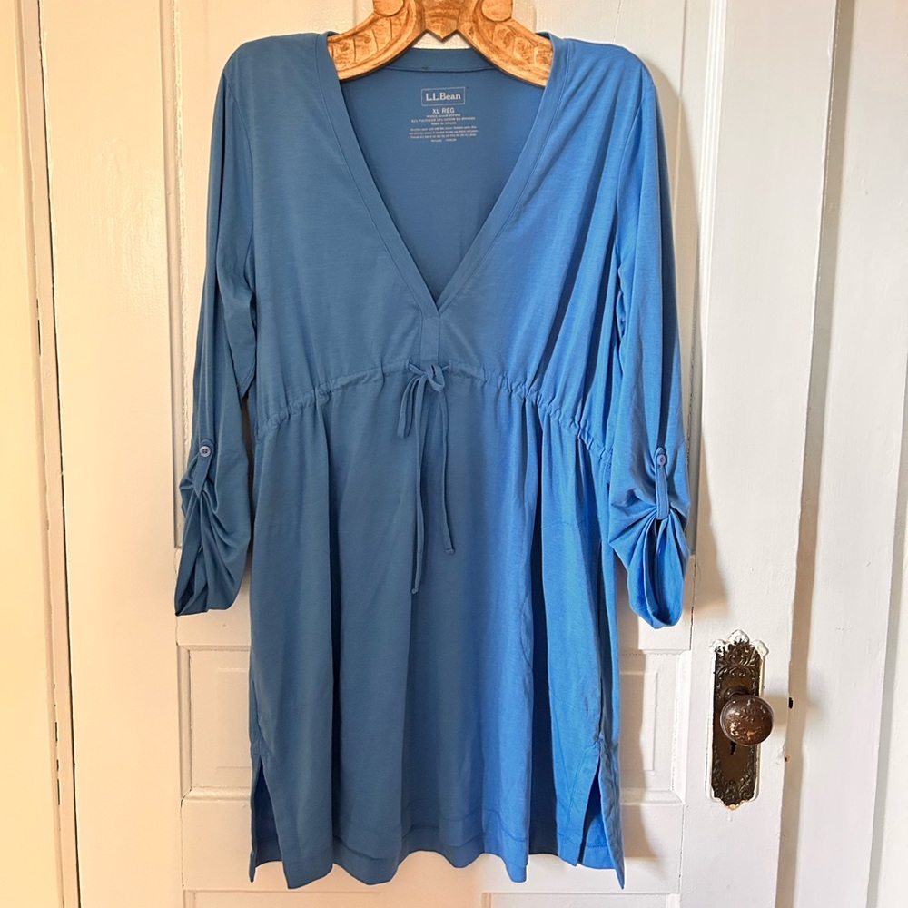 L.L Bean Women's Sand Beach Dress Cover-Up, Tunic SZ XL